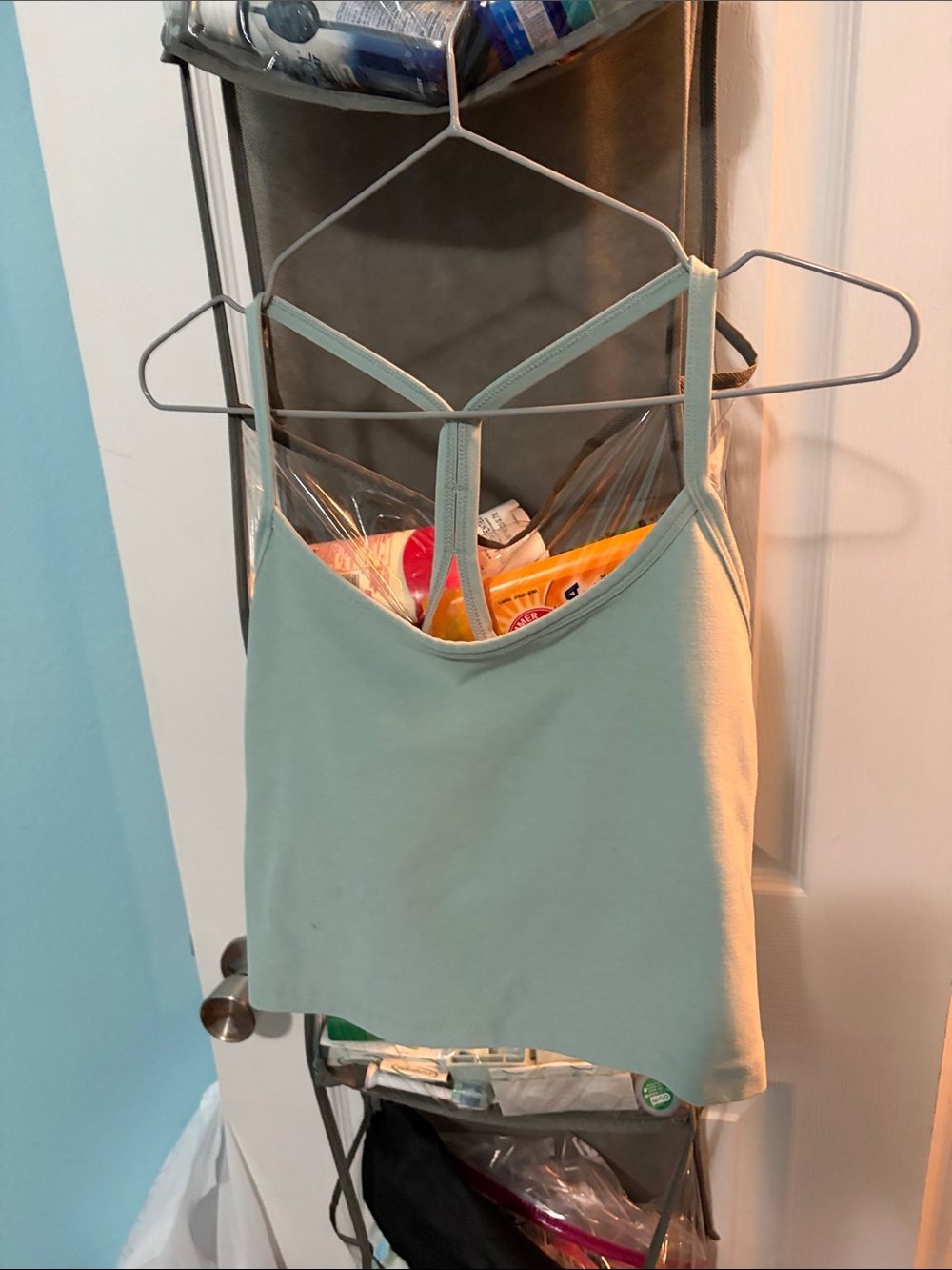 Beyond Yoga Mint Green Strappy Crop Tank